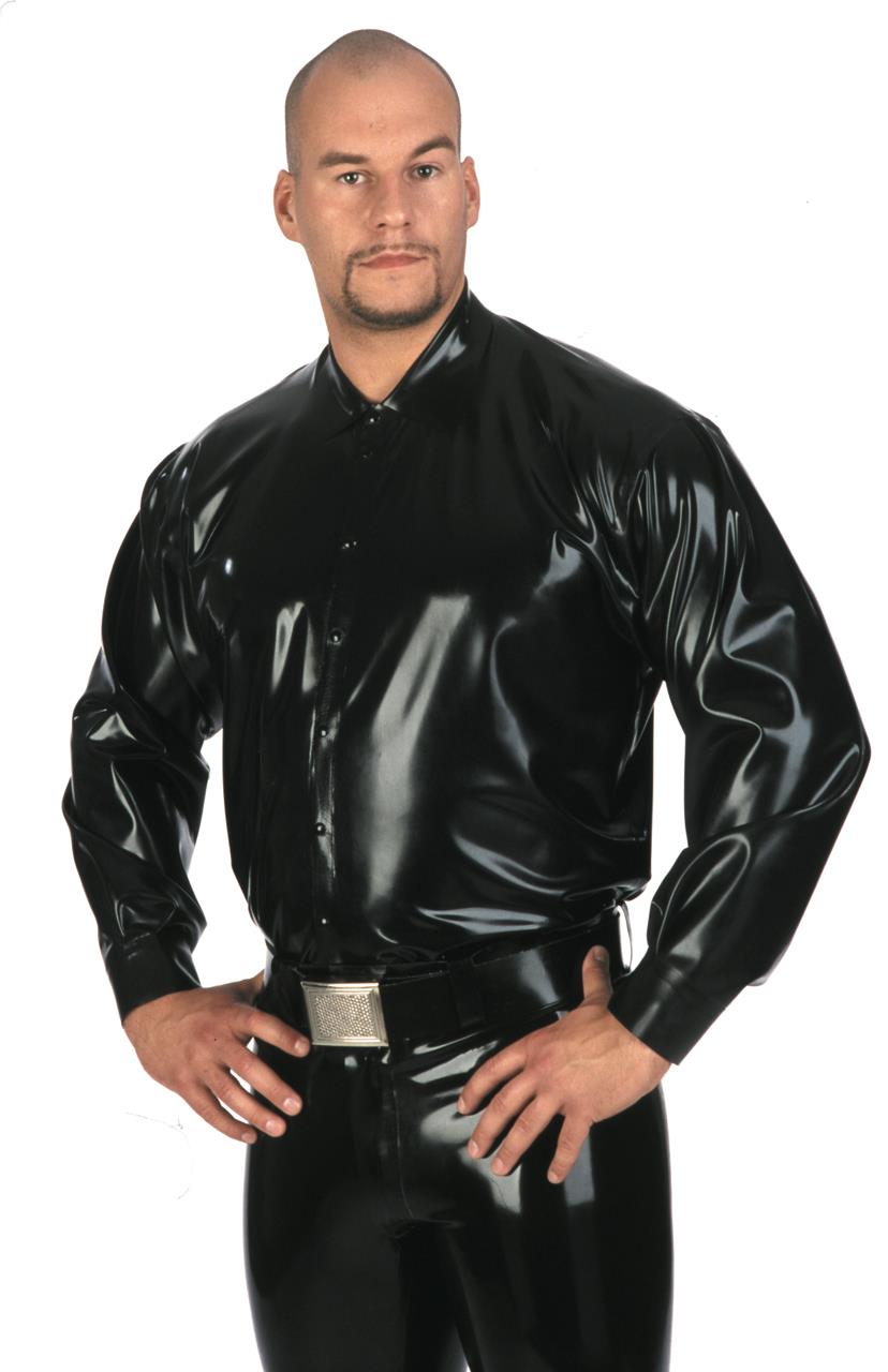 Hemd mit Kragen, langer Arm, weit, 0,35 mm Latex