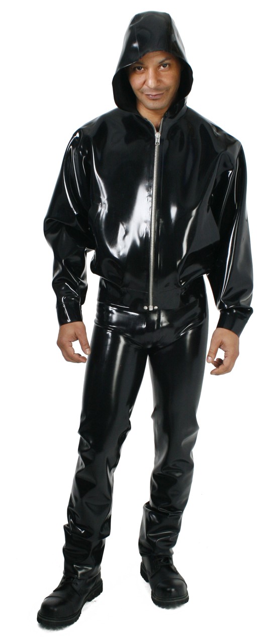 Bomberjacke mit Kapuze, 1,20 mm Latex
