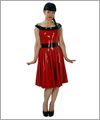 01024 Swing dress with carmen dcollet