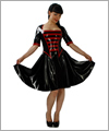 01025 Swingkleid im Twinsetstil mit halbem Arm