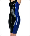 03003 Latex skirt with front zip, 55 cm length