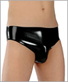 25512 Mens latex briefs with pouch