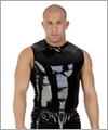 24009 Sleeveless latex T-shirt