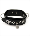 43531 Latex-Halsband, 5 cm breit, abschliebar