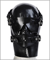 40605 Discipline latex mask, black, size 44