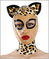 40050 Latex cat mask with ears