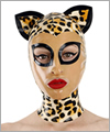 40050 Latex Katzenmaske mit Ohren