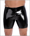 21047 Latex Radhose mit flacher Front