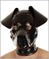 40573 Dog mask, detachable snout, floppy ears, black