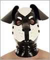 40573 Dog mask, detachable snout, floppy ears, black/white