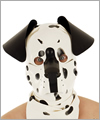 40573 Dog mask, detachable snout, Dalmatian, black floppy ears