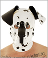 40573 Dog mask, detachable snout, Dalmatian, different floppy ears