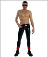20028 Mens latex tights with pouch