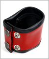 51026 Latex wrist purse with 2 stripes