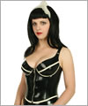 06005 Latex corset top with cups