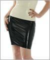 03019 Latex skirt without front zip, 55 cm length