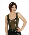 05032 Latex top with decollet and coloured trims