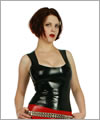 05030 Latextop mit Dekollet, rmellos