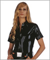 05028 Latex blouse with short sleeves