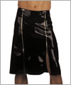 21014 Latex mens skirt, knee-length