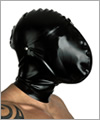 40004 Latex hood with zipped flaps, rear zip