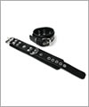 43436 Leather wrist restraints, 5 cm, pair