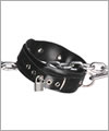 43501 Rubber slave collar, lockable