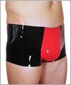 21021 Latex Hipstershorts mit Einsatz