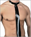 45004 Latex tie with snap fastener.