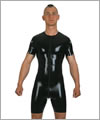 26006 Latex surf suit, 3-way around zip