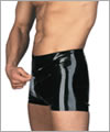 21004 Latex shorts with 2-way all around zip