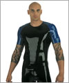 24002 Latex T-Shirt mit Raglanarm