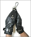 43418 Leather glove restraints, pair
