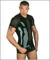 24200 T-Shirt, front with broad black latex inserts